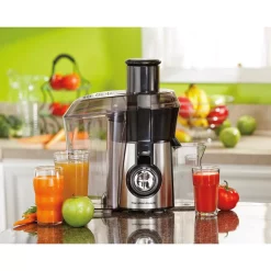 Juicers Hamilton Beach Big Mouth Pro 1 Qt. Black And Stainless Steel Juice Extractor -MegaChef Sales Shop black stainless steel hamilton beach juicers 67608 31 1000