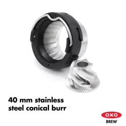 Coffee Makers OXO 12 Oz. Black Stainless Steel Burr Coffee Grinder With Integrated Scale -MegaChef Sales Shop black stainless steel oxo coffee grinders 8710200 66 1000
