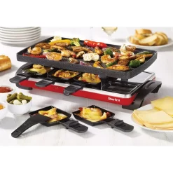 Electric Skillets & Indoor Grills Starfrit Black Raclette/Party Indoor Grill Set 11 Electric Skillets & Indoor Grills Starfrit Black Raclette/Party Indoor Grill Set -MegaChef Sales Shop black starfrit indoor grills 024403 002 0000 31 1000