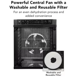 Food Processing Tribest Sedona Express 11-Tray Black Food Dehydrator With Built-In Timer -MegaChef Sales Shop black tribest dehydrators sde p6280 b fa 1000