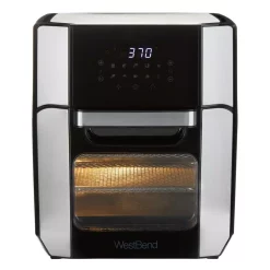 Toasters West Bend 12.6 QT XL Air Fryer Oven – Bake, Roast, Rotisserie, Dehydrate, Re-Heat 10 Quick Menu Presets -MegaChef Sales Shop black west bend toaster ovens afwb12bk13 44 1000