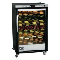 Food Processing Weston Pro-2400 24-Tray Black Food Dehydrator With Temperature Control