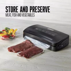Food Processing Weston Black Food Vacuum Sealer With Roll Storage And Bag Cutter -MegaChef Sales Shop black weston food vacuum sealers 65 3001 w c3 1000