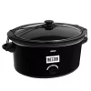 Cookers Weston 5 Qt. Black Slow Cooker With Locking Lid And Temperature Settings