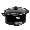 Cookers Weston 7 Qt. Programmable Black Slow Cooker With Locking Lid