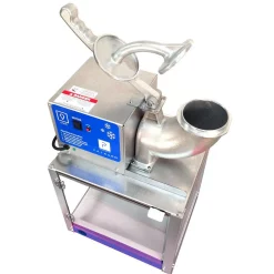 Dessert Makers Paragon Simply-A-Blast 8000 Oz. Blue Stainless Steel Countertop Snow Cone Machine -MegaChef Sales Shop blue and stainless steel paragon snow cone machines 6133300 1f 1000