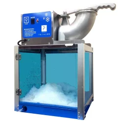 Dessert Makers Paragon Arctic Blast 8000 Oz. Blue Stainless Steel Countertop Snow Cone Machine