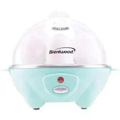 Egg Cookers Brentwood 7-Egg Blue Electric Egg Cooker With Auto Shutoff