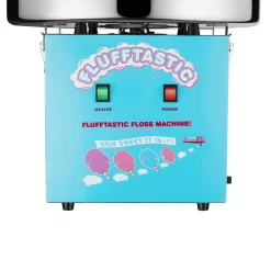 Dessert Makers Great Northern Flufftastic Blue Countertop Cotton Candy Machine With Sugar Scoop -MegaChef Sales Shop blue great northern cotton candy machines hwd630296 fa 1000