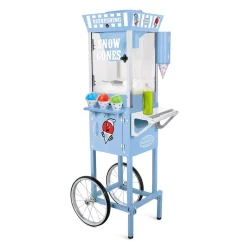 Dessert Makers Nostalgia Vintage 575 Oz. Snow Cone Machine Cart In Blue