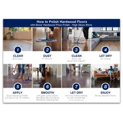 Floor Cleaning Products Bona 32 Oz. High-Gloss Hardwood Floor Polish -MegaChef Sales Shop bona floor cleaning products wp510051002 4f 1000
