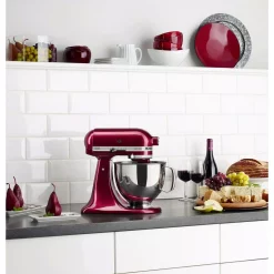 Mixers KitchenAid Artisan Series 5 Qt. 10-Speed Tilt-Head Stand Mixer-Bordeaux -MegaChef Sales Shop bordeaux kitchenaid stand mixers ksm150psbx 31 1000