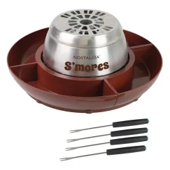 Dessert Makers Nostalgia Brown Stainless Steel Electric S’mores Maker