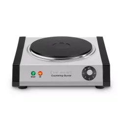 Food Warmers Cuisinart Single Burner 7.5 In. Brushed Stainless Cast Iron Hot Plate With Temperature Control