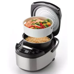 Cookers AROMA 12-Cup Brushed Stainless Steel Rice Cooker -MegaChef Sales Shop brushed stainless steel aroma rice cookers arc 616sb 44 1000