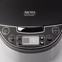 Cookers AROMA 12-Cup Brushed Stainless Steel Rice Cooker -MegaChef Sales Shop brushed stainless steel aroma rice cookers arc 616sb 4f 1000