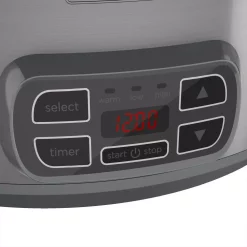 Cookers BLACK+DECKER 7 Qt. Brushed Stainless Steel Programmable Slow Cooker -MegaChef Sales Shop brushed stainless steel black decker slow cookers scd1007 1f 1000