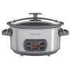Cookers BLACK+DECKER 7 Qt. Brushed Stainless Steel Programmable Slow Cooker