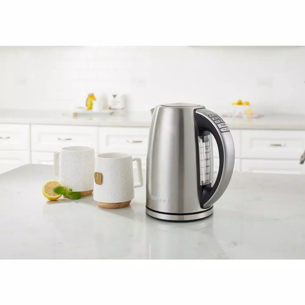 Electric Kettles Cuisinart Perfect Temp 7 Cup Silver Cordless Electric Kettle 2 Electric Kettles Cuisinart Perfect Temp 7 Cup Silver Cordless Electric Kettle - Image 2