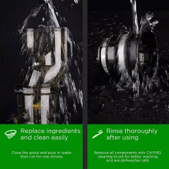 Juicers Boyel Living Champagne Slow Masticating Juice Extractor,Juicer Machine Champagne -MegaChef Sales Shop champagne boyel living juicers sj44804 1f 1000