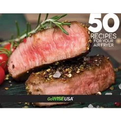 Air Fryers GoWISE USA 8-in-1 5.8 Qt. Chili Red Electric Air Fryer With Recipe Book -MegaChef Sales Shop chili red gowise usa air fryers gw22745 fa 1000