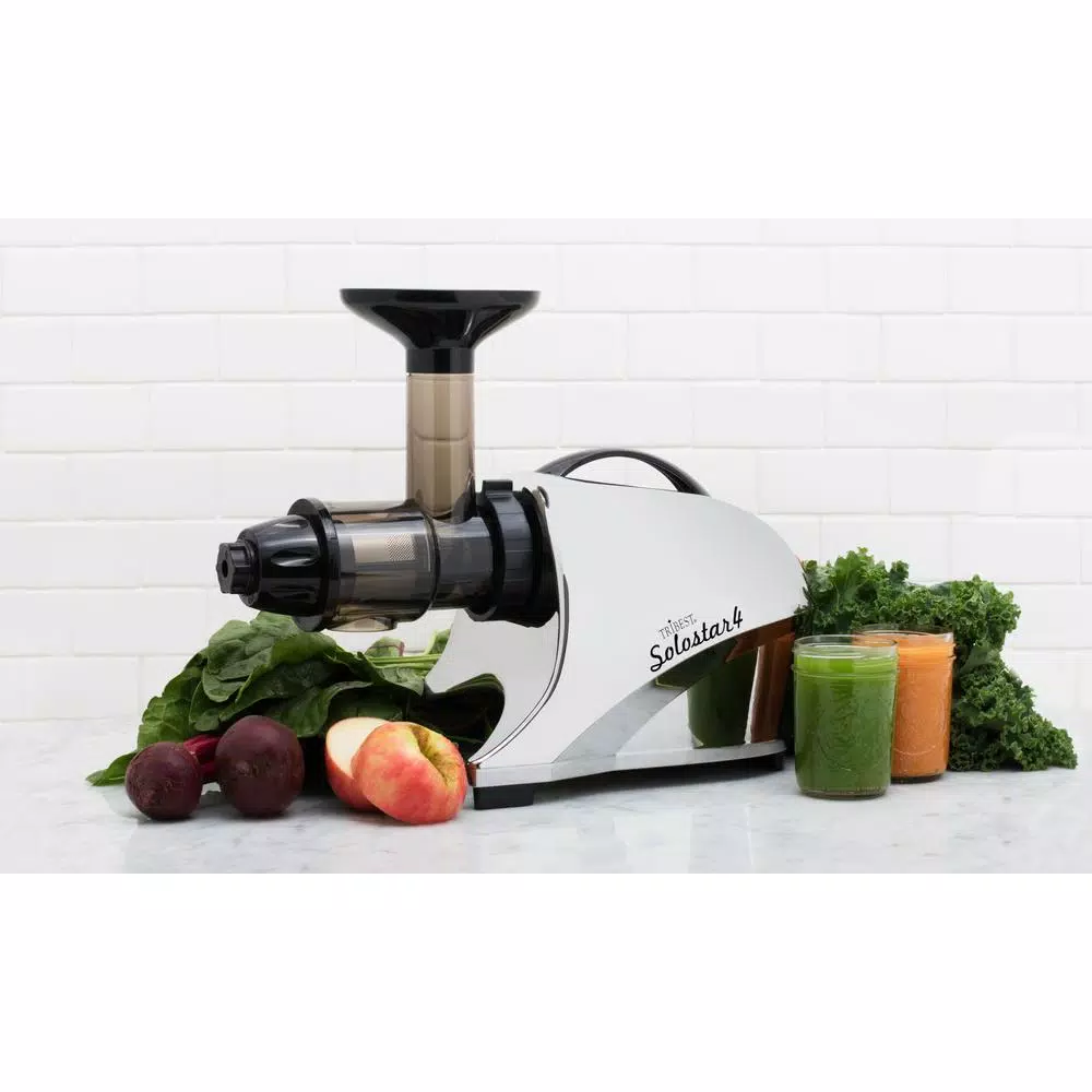 Juicers Tribest Solostar 4 16 Fl. Oz. Chrome Cold Press Juicer 5 Juicers Tribest Solostar 4 16 Fl. Oz. Chrome Cold Press Juicer - Image 5