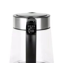 Electric Kettles KALORIK 7-Cup Cordless Glass Electric Kettle 12 Electric Kettles KALORIK 7-Cup Cordless Glass Electric Kettle -MegaChef Sales Shop clear glass with stainless steel kalorik electric kettles jk 45907 ss 1f 1000