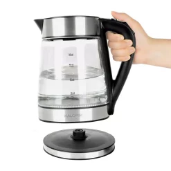 Electric Kettles KALORIK 7-Cup Cordless Glass Electric Kettle 13 Electric Kettles KALORIK 7-Cup Cordless Glass Electric Kettle -MegaChef Sales Shop clear glass with stainless steel kalorik electric kettles jk 45907 ss 44 1000