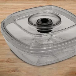 Food Processing NutriChef White Kitchen Air Vacuum Sealer Container – Air Sealing Food Canister Accessory (1+ Liter) -MegaChef Sales Shop clear nutrichef food vacuum sealers pkvscn1l 44 1000