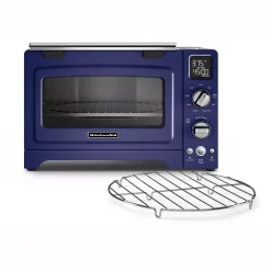 Toasters KitchenAid 2000 W 4-Slice Cobalt Blue Convection Toaster Oven -MegaChef Sales Shop cobalt blue kitchenaid toaster ovens kco275bu 1f 1000
