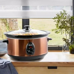 Cookers Better Chef 3.6 Qt. Copper Oval Slow Cooker 6 Cookers Better Chef 3.6 Qt. Copper Oval Slow Cooker -MegaChef Sales Shop copper better chef slow cookers 985111576m 4f 1000