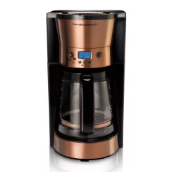 Coffee Makers Hamilton Beach 12 Cup Programmable Coffeemaker In Copper -MegaChef Sales Shop copper hamilton beach drip coffee makers 46898 4f 1000