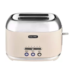 Toasters KALORIK Retro 2-Slice Cream Wide Slot Toaster