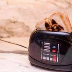 Toasters Uncanny Brands Star Wars Empire Collection 2-Slice Darth Vader Toaster -MegaChef Sales Shop darth vader uncanny brands pop up toasters tste em srw vad 1f 1000