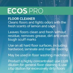 Floor Cleaning Products ECOS Pro 128 Oz. Orange Plus 1:128 Concentrate Floor Cleaner -MegaChef Sales Shop ecos pro floor tile cleaners pl9448 04 1f 1000