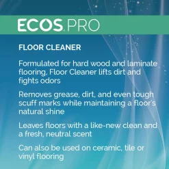 Floor Cleaning Products ECOS Pro 128 Oz. Floor Cleaner -MegaChef Sales Shop ecos pro floor tile cleaners pl9725 04 1f 1000