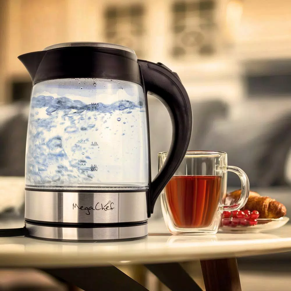 Tailgating Small Appliances MegaChef 1.8 L Glass And Stainless Steel Electric Tea Kettle 10 Tailgating Small Appliances MegaChef 1.8 L Glass And Stainless Steel Electric Tea Kettle - Image 10