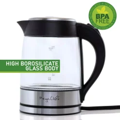 Tailgating Small Appliances MegaChef 1.8 L Glass And Stainless Steel Electric Tea Kettle 12 Tailgating Small Appliances MegaChef 1.8 L Glass And Stainless Steel Electric Tea Kettle -MegaChef Sales Shop glass and stainless steel megachef electric kettles 98596270m c3 1000