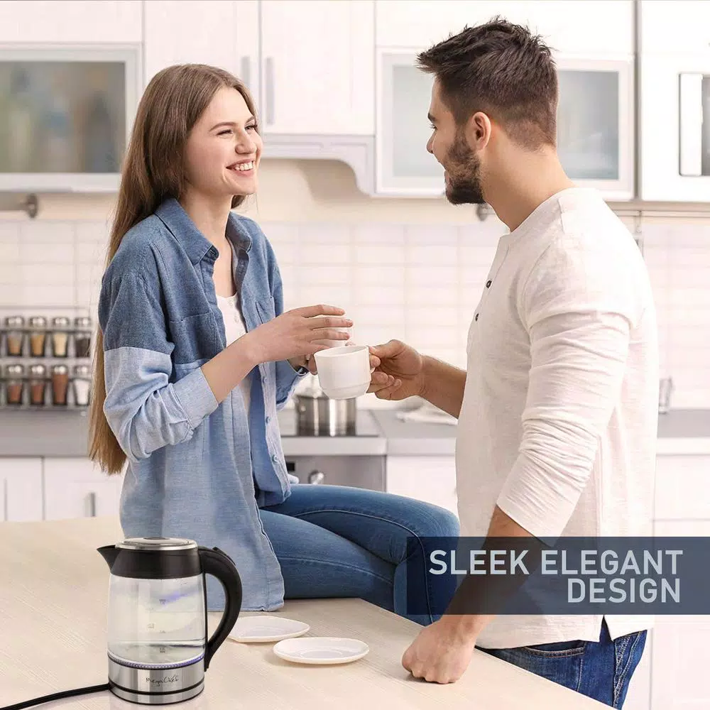 Tailgating Small Appliances MegaChef 1.8 L Glass And Stainless Steel Electric Tea Kettle 9 Tailgating Small Appliances MegaChef 1.8 L Glass And Stainless Steel Electric Tea Kettle - Image 9