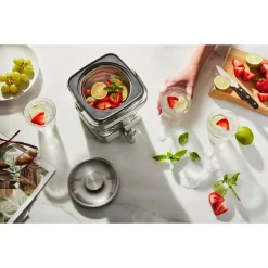 Coffee Makers KitchenAid 4.75 Cup Silver Cold Brew Coffee Maker -MegaChef Sales Shop glass metal kitchenaid drip coffee makers kcm5912sx 31 1000