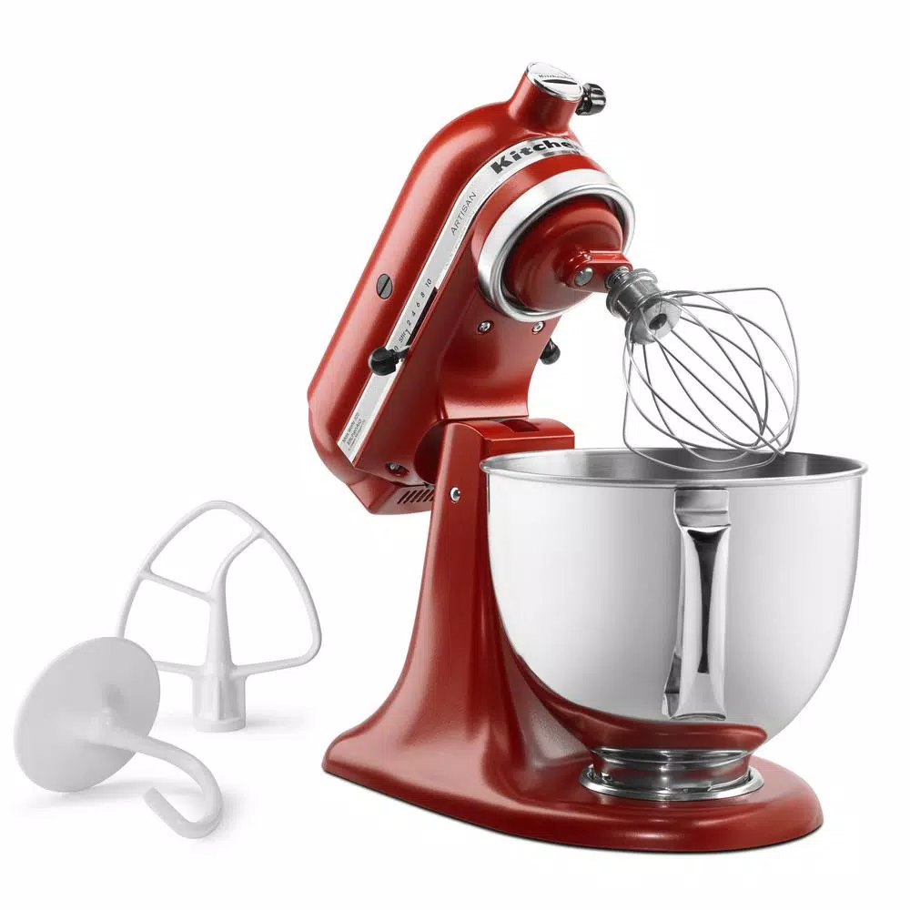 Mixers KitchenAid Artisan 5 Qt. 10-Speed Gloss Cinnamon Stand Mixer With Flat Beater, Wire Whip And Dough Hook Attachments 4 Mixers KitchenAid Artisan 5 Qt. 10-Speed Gloss Cinnamon Stand Mixer With Flat Beater, Wire Whip And Dough Hook Attachments - Image 4