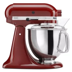 Mixers KitchenAid Artisan 5 Qt. 10-Speed Cinnamon Gloss Stand Mixer With Flat Beater, 6-Wire Whip And Dough Hook Attachments