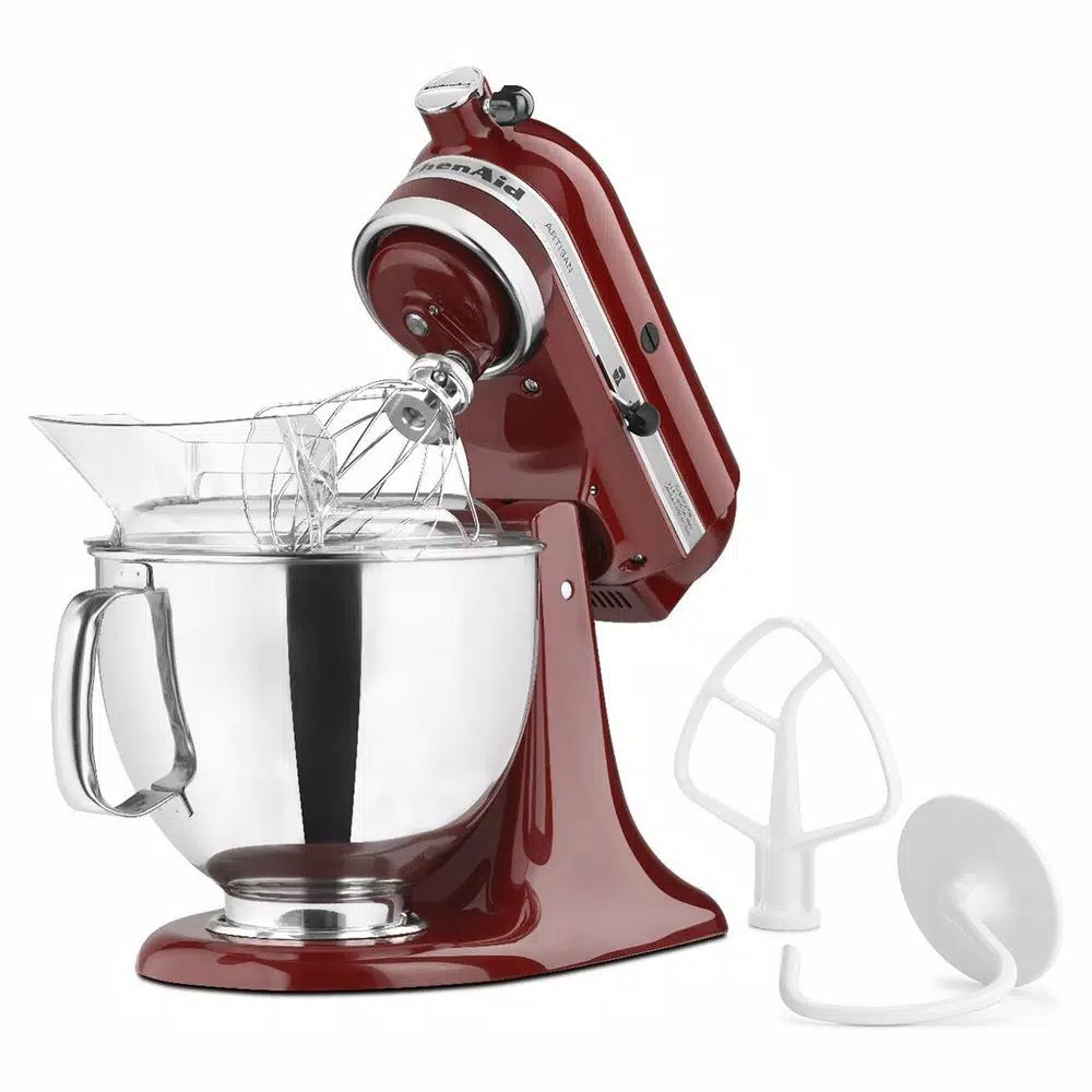 Mixers KitchenAid Artisan 5 Qt. 10-Speed Gloss Cinnamon Stand Mixer With Flat Beater, Wire Whip And Dough Hook Attachments 3 Mixers KitchenAid Artisan 5 Qt. 10-Speed Gloss Cinnamon Stand Mixer With Flat Beater, Wire Whip And Dough Hook Attachments - Image 3