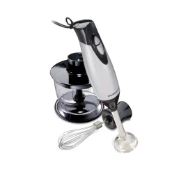 Blenders Hamilton Beach 2-Speed Grey Hand Blender With 3 Cup Chopping Bowl