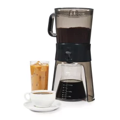 Coffee Makers OXO Good Grips 4-Cup Gray Cold Brew Drip Coffee Maker With Filter -MegaChef Sales Shop gray oxo drip coffee makers 1272880 a0 1000
