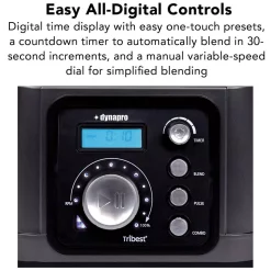 Blenders Tribest Dynapro High-Power 64 Oz. 6-Speed Gray Commercial Vacuum Blender -MegaChef Sales Shop gray tribest countertop blenders dps 1050 b 1f 1000