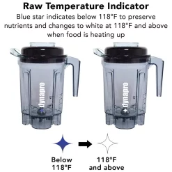 Blenders Tribest Dynapro High-Power 64 Oz. 6-Speed Gray Commercial Vacuum Blender -MegaChef Sales Shop gray tribest countertop blenders dps 1050 b 44 1000