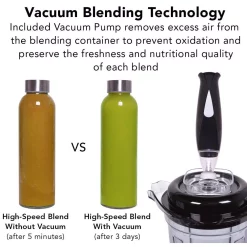 Blenders Tribest Dynapro High-Power 64 Oz. 6-Speed Gray Commercial Vacuum Blender -MegaChef Sales Shop gray tribest countertop blenders dps 1050 b 4f 1000