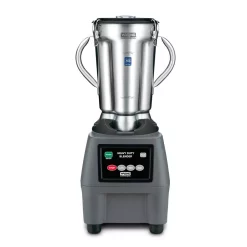 Blenders Waring Commercial CB15 128 Oz. 3-Speed Grey Blender With 3.75 HP And Electronic Touchpad Controls