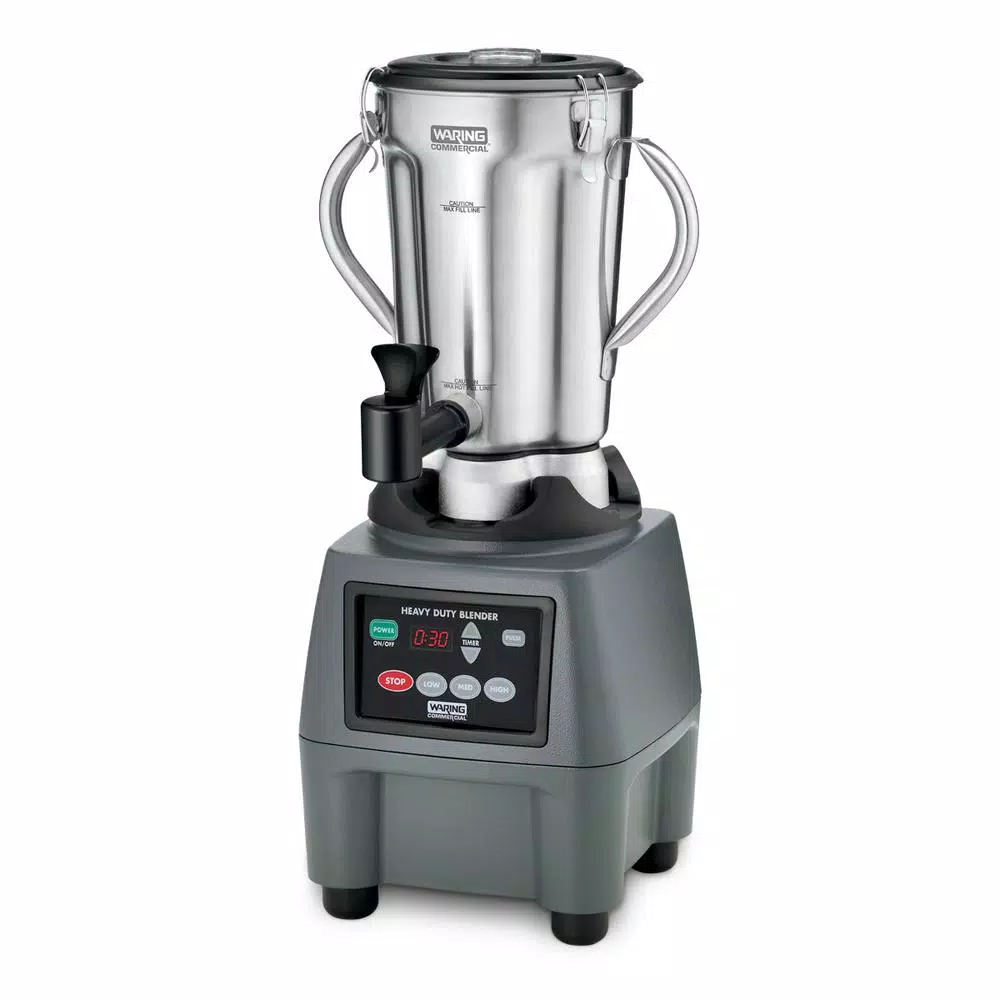 Blenders Waring Commercial CB15 128 Oz. 3-Speed Stainless Steel Blender Silver With 3.75 HP, Elect. TP Controls, CD Timer And Spigot 1 Blenders Waring Commercial CB15 128 Oz. 3-Speed Stainless Steel Blender Silver With 3.75 HP, Elect. TP Controls, CD Timer And Spigot